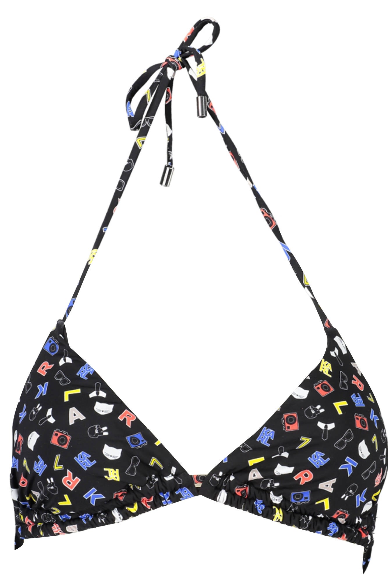 KARL LAGERFELD BEACHWEAR COSTUME PARTE SOPRA DONNA NERO