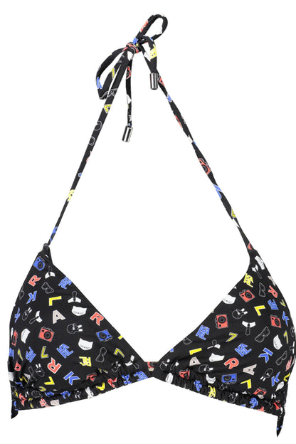 KARL LAGERFELD BEACHWEAR COSTUME PARTE SOPRA DONNA NERO