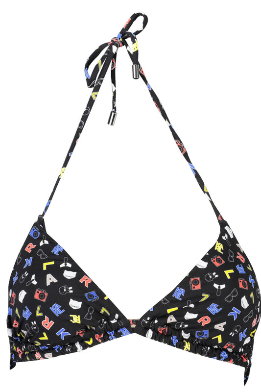 KARL LAGERFELD BEACHWEAR COSTUME PARTE SOPRA DONNA NERO