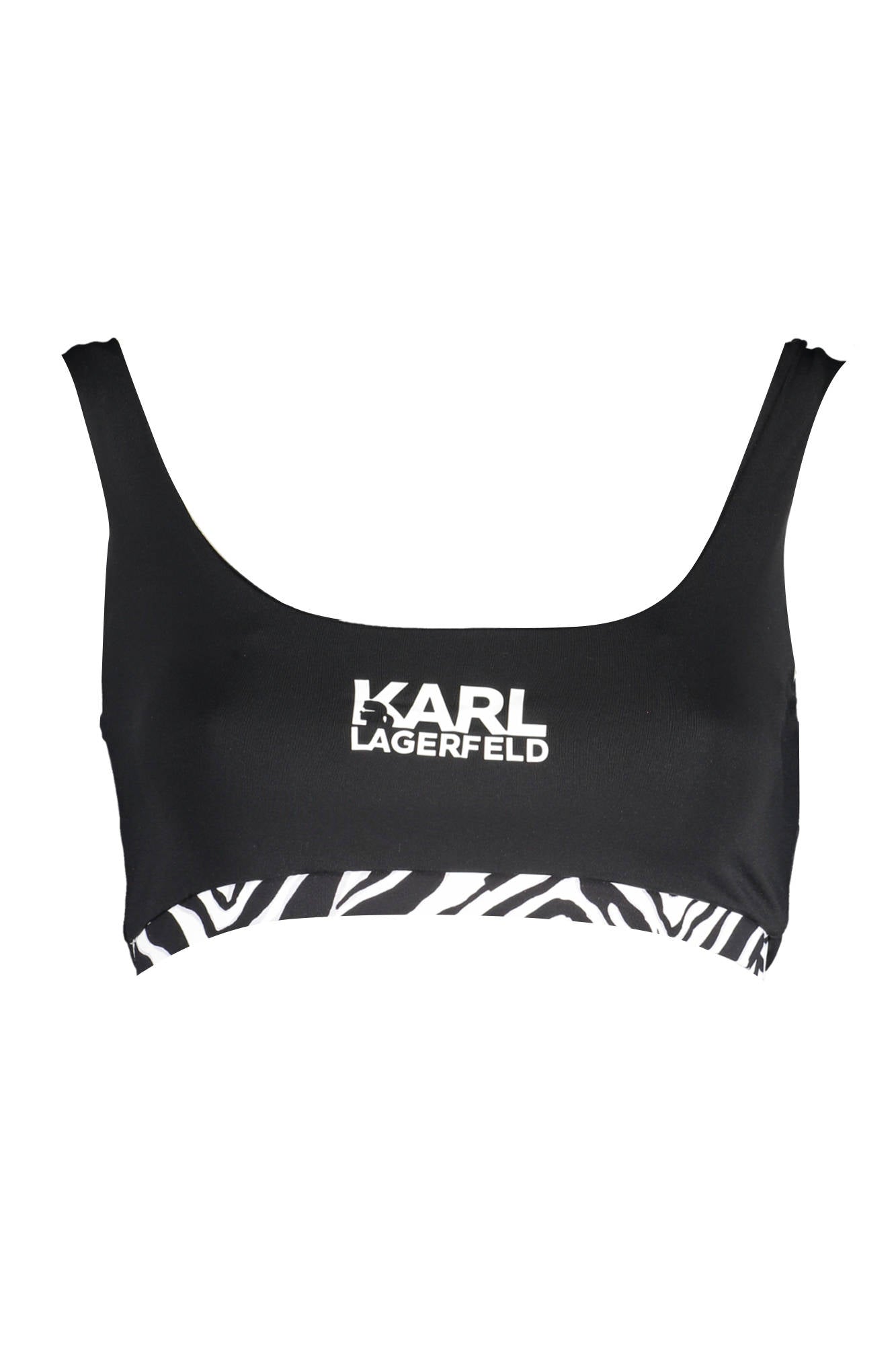 KARL LAGERFELD BEACHWEAR COSTUME PARTE SOPRA DONNA NERO