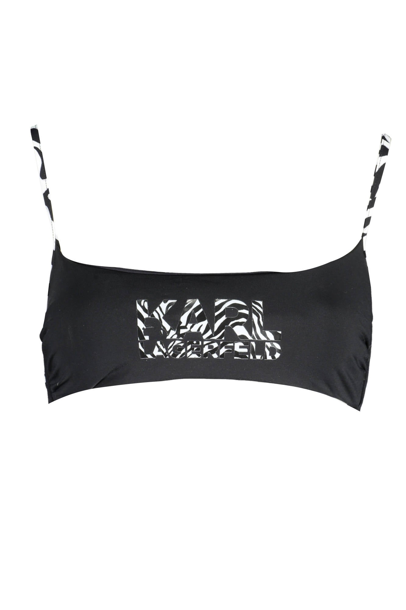 KARL LAGERFELD BEACHWEAR COSTUME PARTE SOPRA DONNA NERO