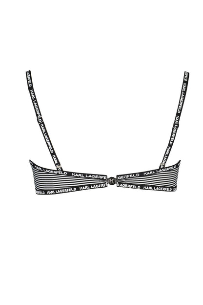 KARL LAGERFELD BEACHWEAR COSTUME PARTE SOPRA DONNA NERO