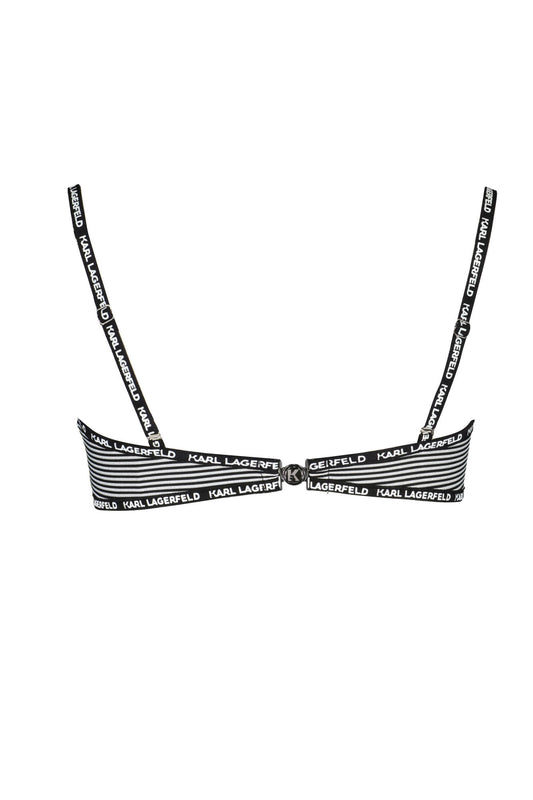 KARL LAGERFELD BEACHWEAR COSTUME PARTE SOPRA DONNA NERO