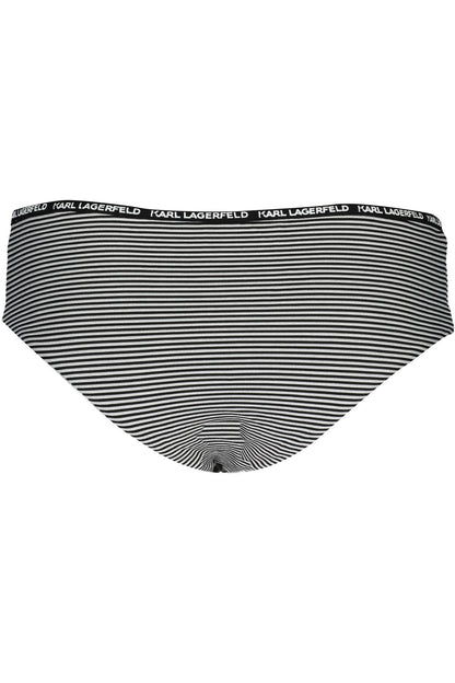 KARL LAGERFELD BEACHWEAR COSTUME PARTE SOTTO DONNA NERO