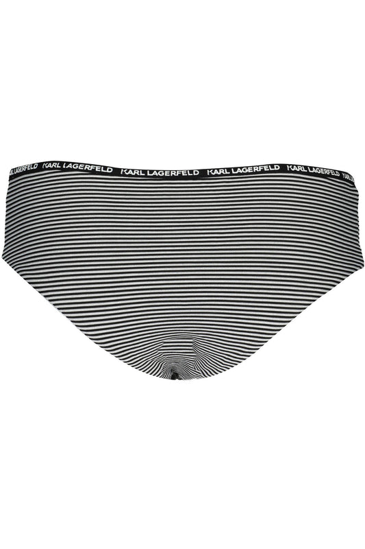 KARL LAGERFELD BEACHWEAR COSTUME PARTE SOTTO DONNA NERO