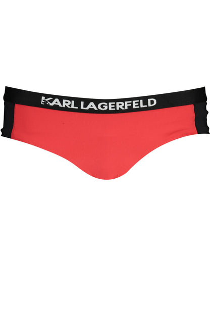 KARL LAGERFELD BEACHWEAR COSTUME PARTE SOTTO DONNA ROSSO