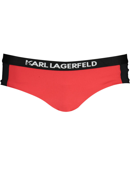 KARL LAGERFELD BEACHWEAR COSTUME PARTE SOTTO DONNA ROSSO