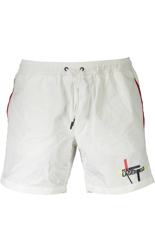 KARL LAGERFELD BEACHWEAR COSTUME PARTE SOTTO UOMO BIANCO