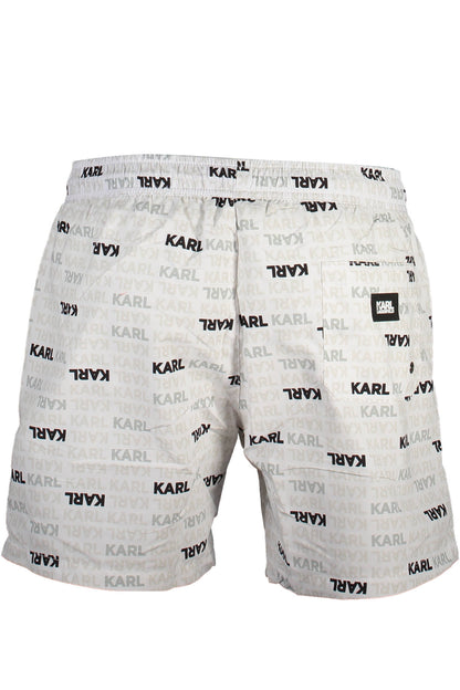 KARL LAGERFELD BEACHWEAR COSTUME PARTE SOTTO UOMO BIANCO