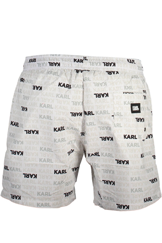 KARL LAGERFELD BEACHWEAR COSTUME PARTE SOTTO UOMO BIANCO