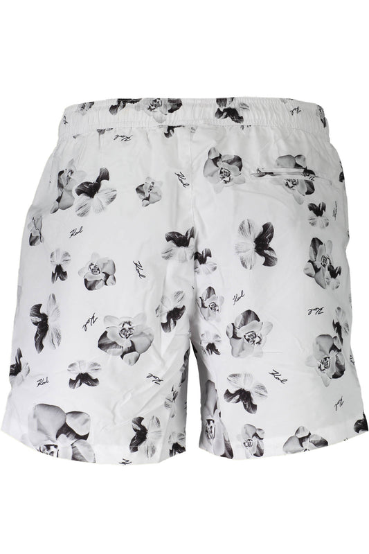 KARL LAGERFELD BEACHWEAR COSTUME PARTE SOTTO UOMO BIANCO