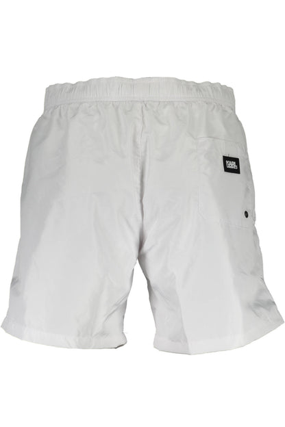 KARL LAGERFELD BEACHWEAR COSTUME PARTE SOTTO UOMO BIANCO