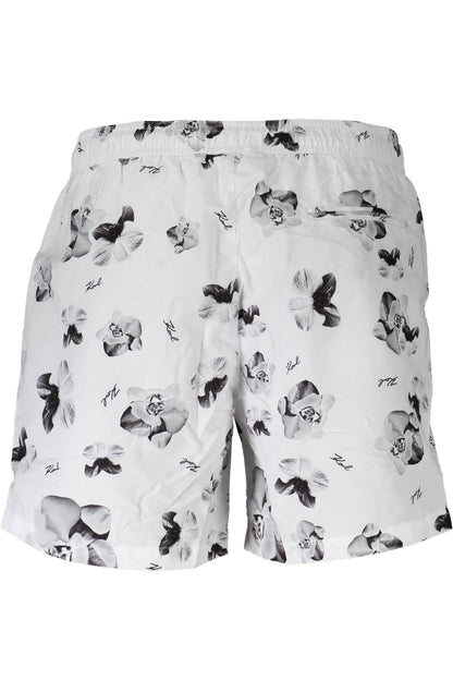 KARL LAGERFELD BEACHWEAR COSTUME PARTE SOTTO UOMO BIANCO