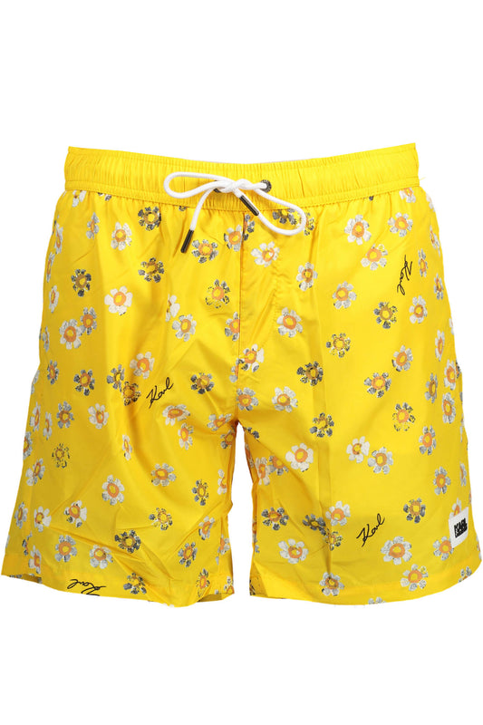 KARL LAGERFELD BEACHWEAR COSTUME PARTE SOTTO UOMO GIALLO
