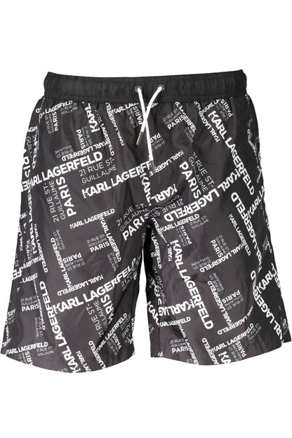 KARL LAGERFELD BEACHWEAR COSTUME PARTE SOTTO UOMO NERO