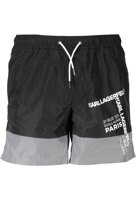 KARL LAGERFELD BEACHWEAR COSTUME PARTE SOTTO UOMO NERO