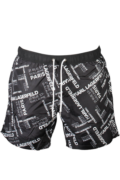 KARL LAGERFELD BEACHWEAR COSTUME PARTE SOTTO UOMO NERO
