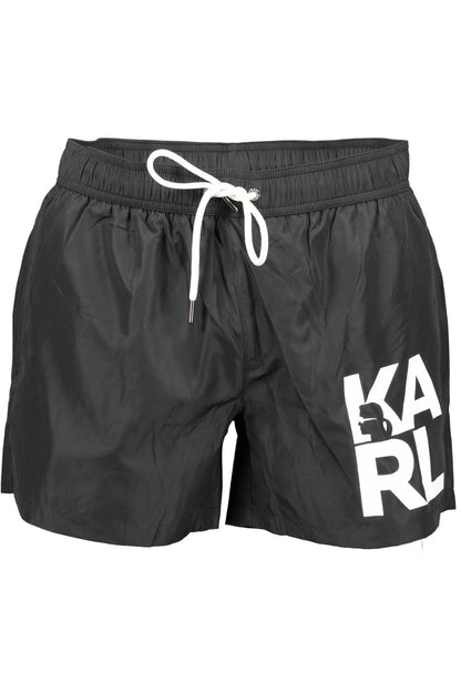KARL LAGERFELD BEACHWEAR COSTUME PARTE SOTTO UOMO NERO