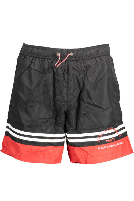 KARL LAGERFELD BEACHWEAR COSTUME PARTE SOTTO UOMO NERO