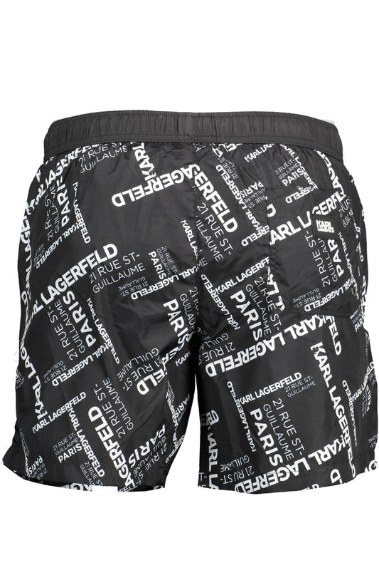 KARL LAGERFELD BEACHWEAR COSTUME PARTE SOTTO UOMO NERO