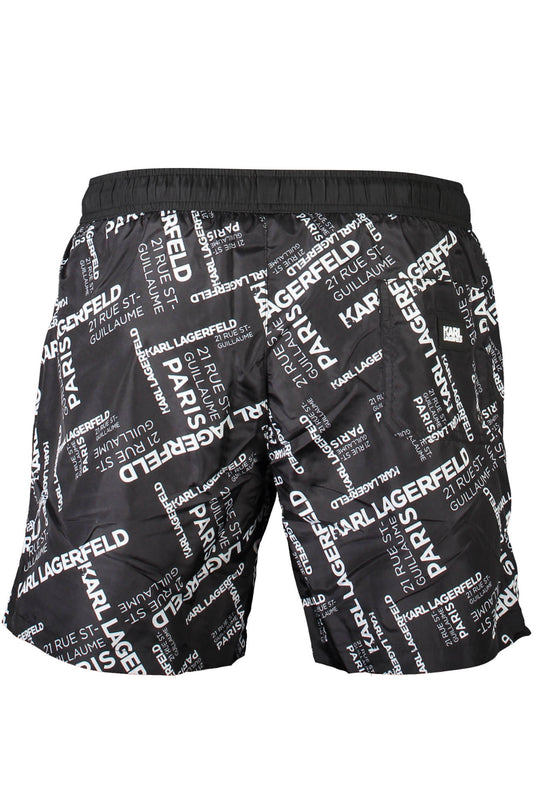 KARL LAGERFELD BEACHWEAR COSTUME PARTE SOTTO UOMO NERO