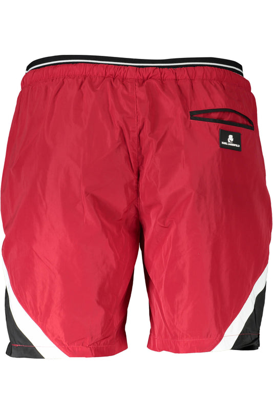 KARL LAGERFELD BEACHWEAR COSTUME PARTE SOTTO UOMO ROSSO