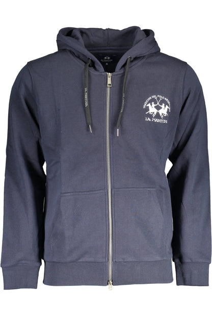 LA MARTINA FELPA CON ZIP UOMO BLU