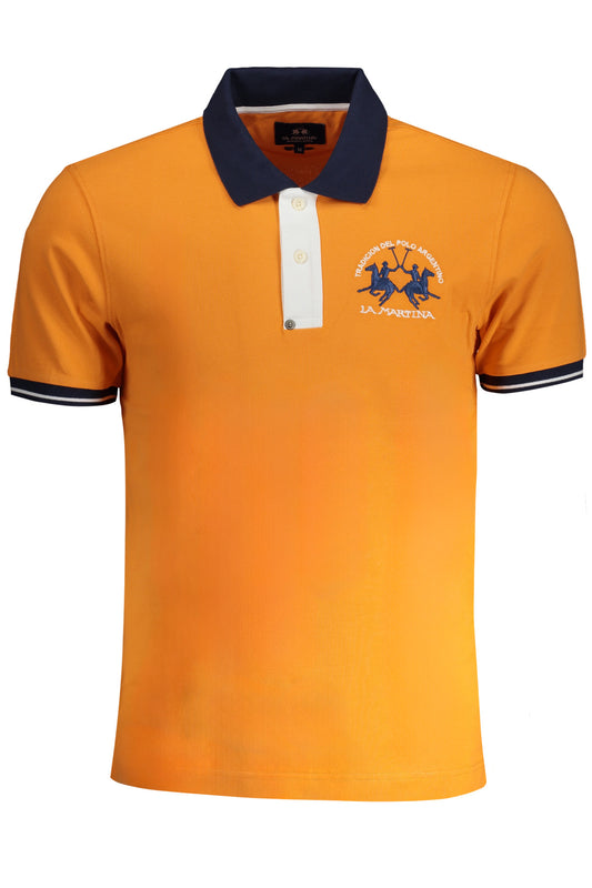 LA MARTINA POLO MANICHE CORTE UOMO ARANCIO