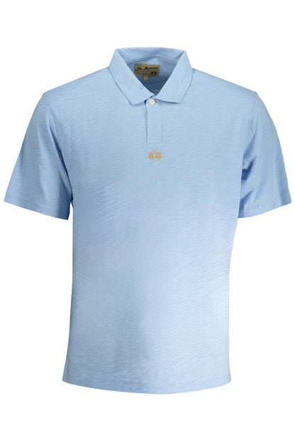 LA MARTINA POLO MANICHE CORTE UOMO AZZURRO