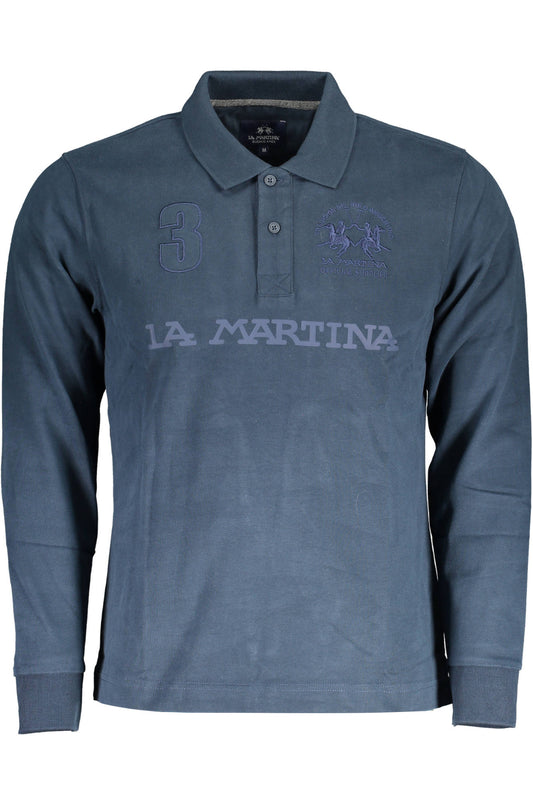 LA MARTINA POLO MANICHE LUNGHE UOMO BLU