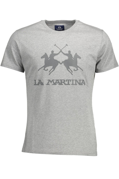 LA MARTINA T-SHIRT MANICHE CORTE UOMO GRIGIO
