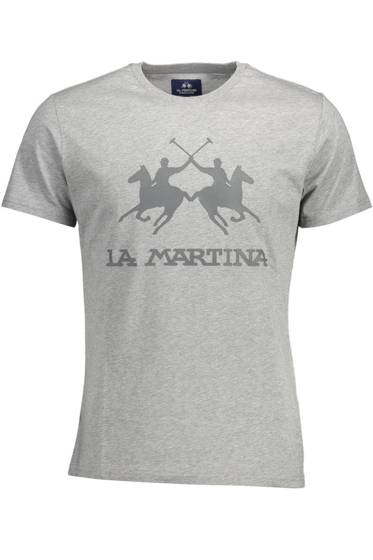 LA MARTINA T-SHIRT MANICHE CORTE UOMO GRIGIO
