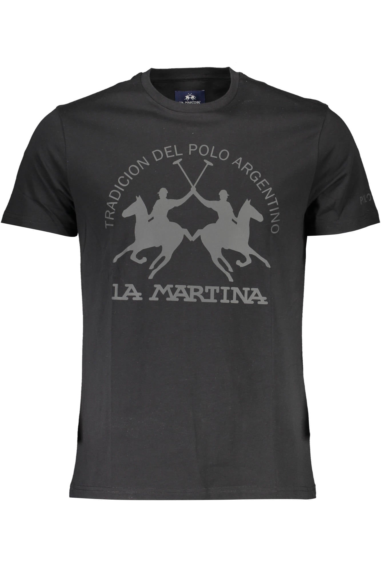LA MARTINA T-SHIRT MANICHE CORTE UOMO NERO