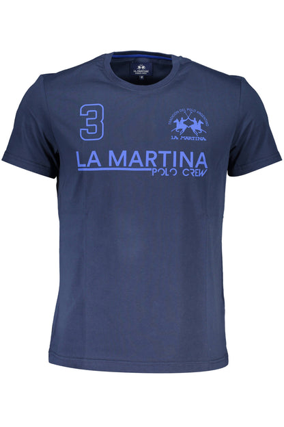 LA MARTINA T-SHIRT MANICHE LUNGHE UOMO BLU