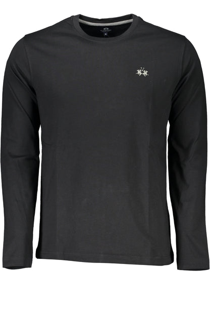 LA MARTINA T-SHIRT MANICHE LUNGHE UOMO NERO