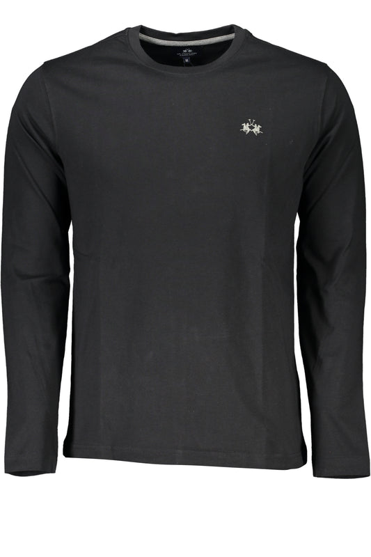 LA MARTINA T-SHIRT MANICHE LUNGHE UOMO NERO