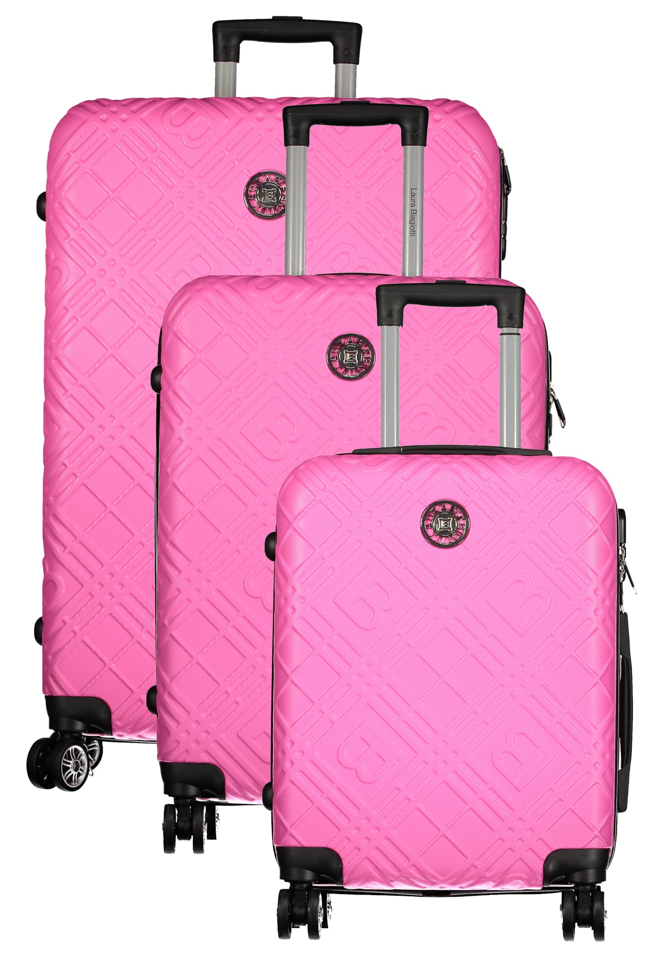 LAURA BIAGIOTTI TROLLEY GRANDE DONNA ROSA