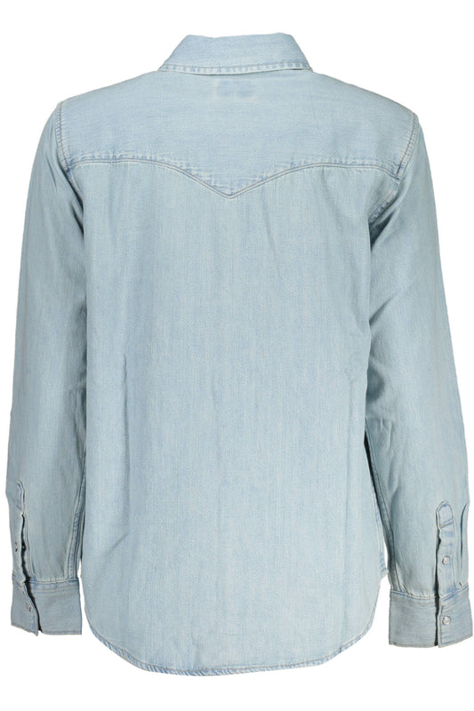 LEVI'S CAMICIA MANICHE LUNGHE DONNA AZZURRO