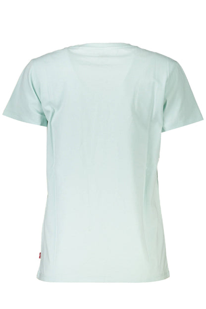 LEVI'S T-SHIRT MANICHE CORTE DONNA AZZURRO