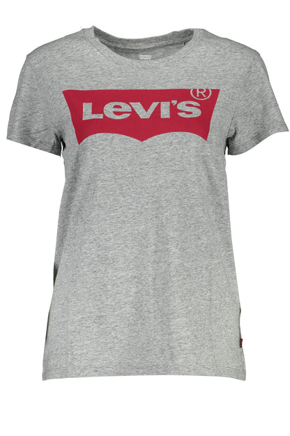 LEVI'S T-SHIRT MANICHE CORTE DONNA GRIGIO