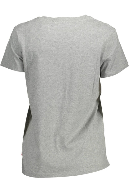 LEVI'S T-SHIRT MANICHE CORTE DONNA GRIGIO