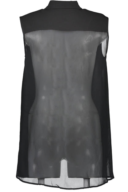 LOVE MOSCHINO CAMICIA SENZA MANICHE DONNA NERO