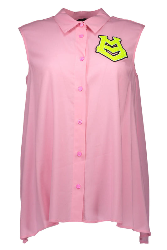 LOVE MOSCHINO CAMICIA SENZA MANICHE DONNA ROSA