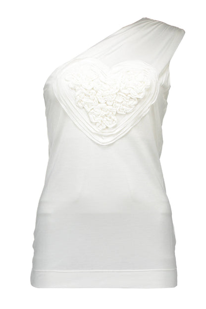 LOVE MOSCHINO CANOTTA DONNA BIANCO