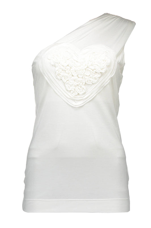 LOVE MOSCHINO CANOTTA DONNA BIANCO