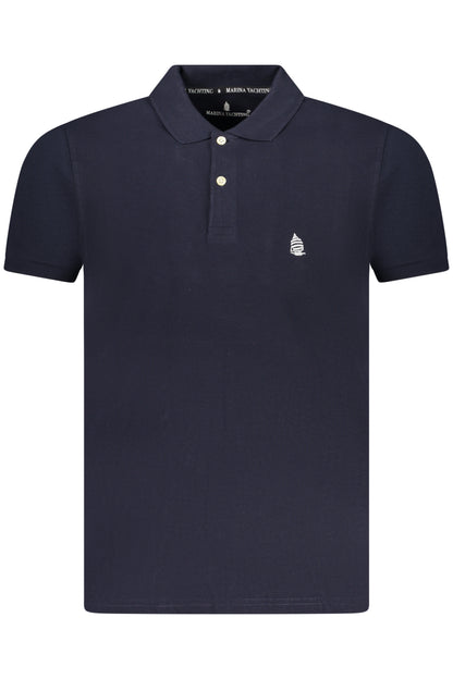 MARINA YACHTING POLO MANICHE CORTE UOMO BLU