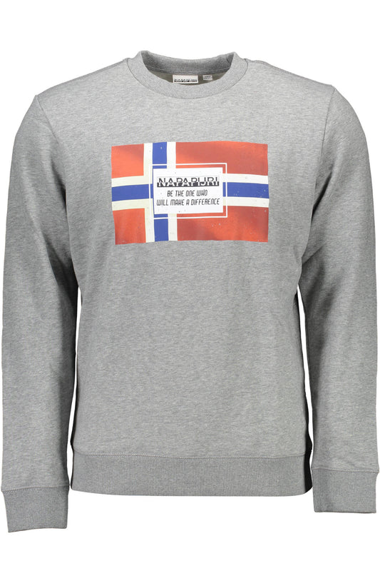 NAPAPIJRI FELPA SENZA ZIP UOMO GRIGIO