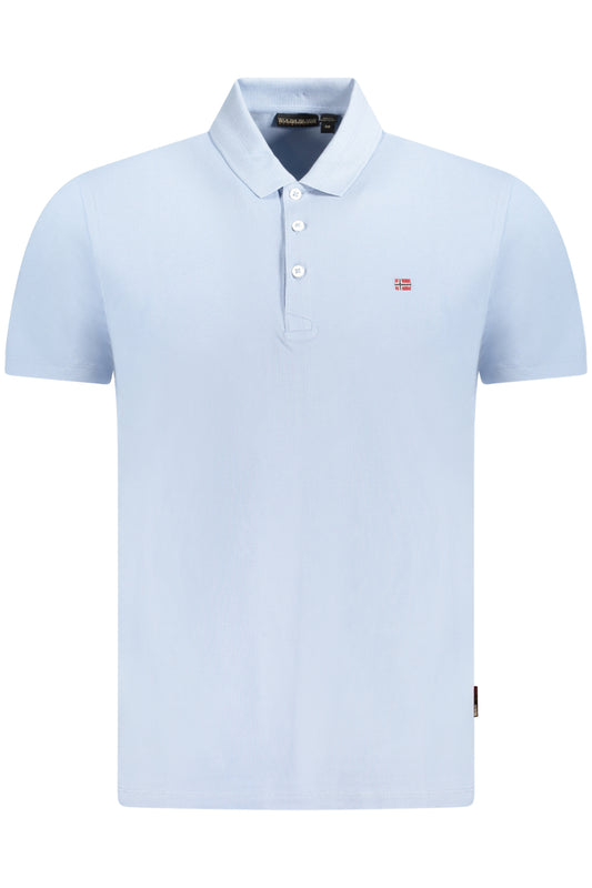 NAPAPIJRI POLO MANICHE CORTE UOMO AZZURRO