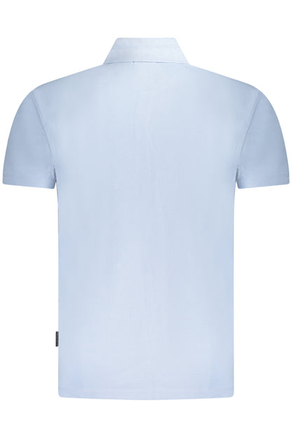 NAPAPIJRI POLO MANICHE CORTE UOMO AZZURRO