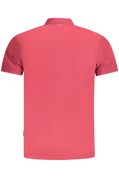 NAPAPIJRI POLO MANICHE CORTE UOMO ROSSO